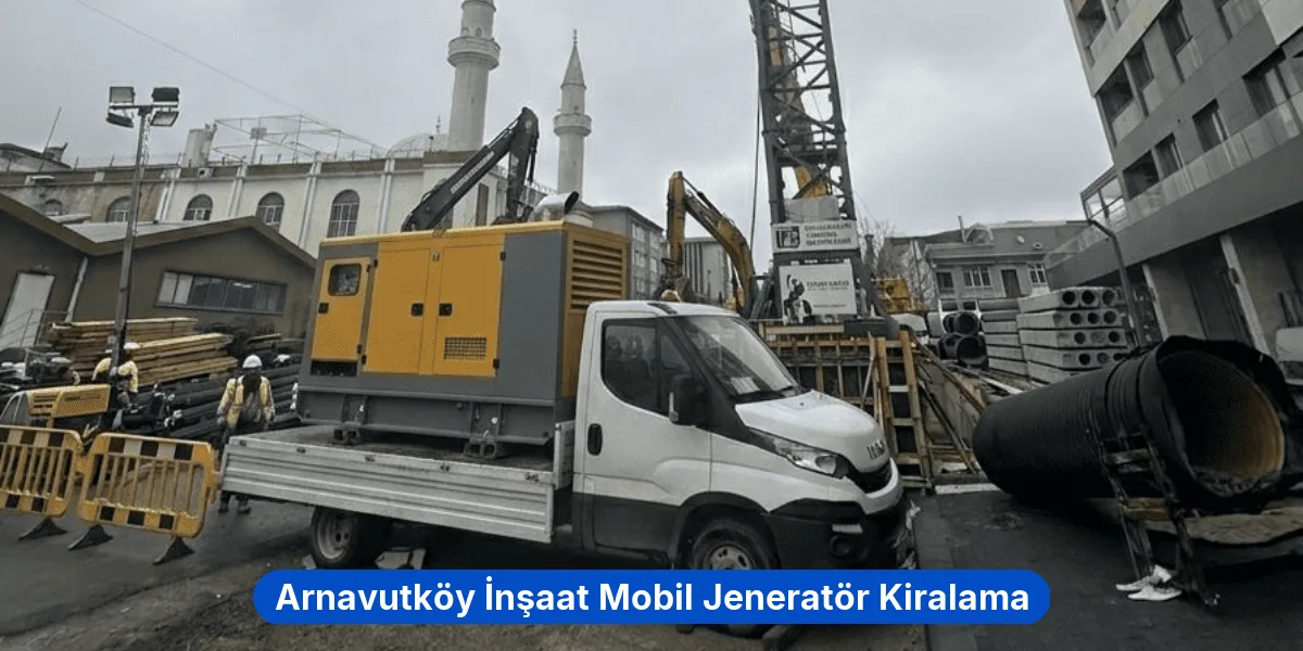 Arnavutköy İnşaat Mobil Jeneratör Kiralama